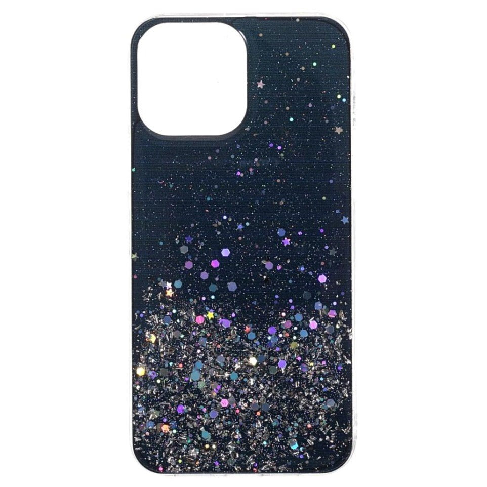 iPhone 13 Pro Glitter Deksel - Svart