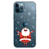 iPhone 13 Pro Max TPU Plast Jul Deksel - Merry Christmas - Glirende julenissen