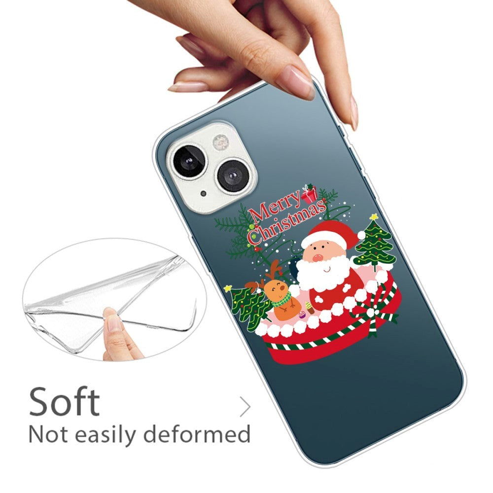 iPhone 13 TPU Plast Jul Deksel - Merry Christmas - Gaveeske