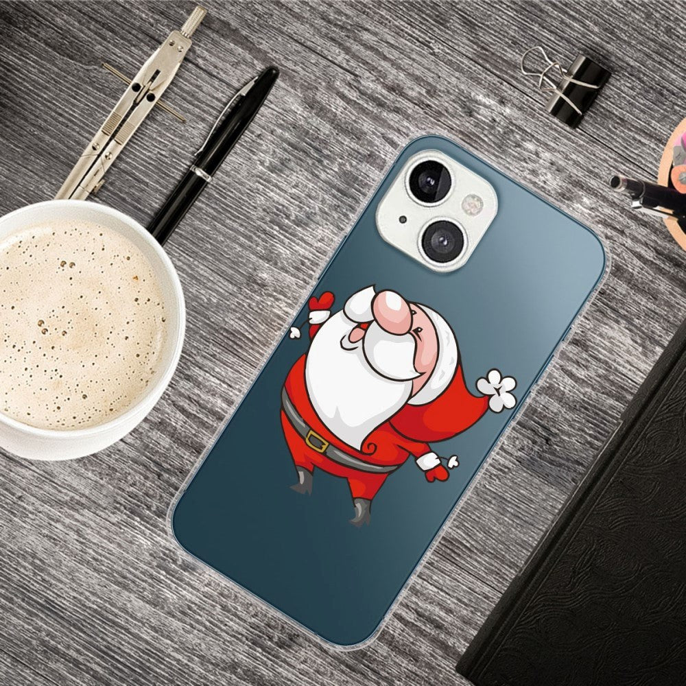 iPhone 13 TPU Plast Jul Deksel - Merry Christmas - Glad Julenisse