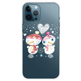 iPhone 13 Pro TPU Plast Jul Deksel - Merry Christmas - Snemands Par