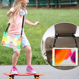 iPad 10.2" (2021 / 2020 / 2019) Butterfly Kickstand Barnedeksel - Regnbue V3