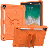 iPad (2018) / iPad (2017) / iPad Air 2 Butterfly Kickstand Barnedeksel - Oransje