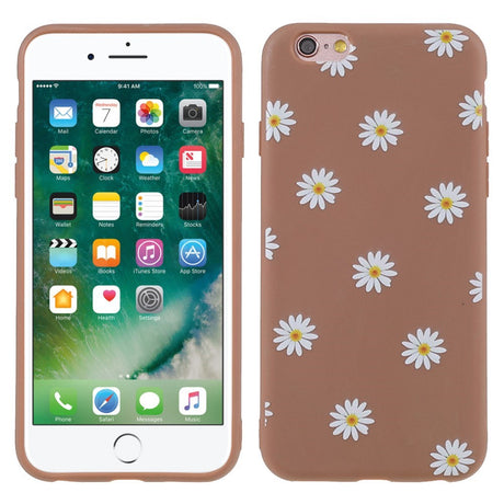 EIDERWOOD iPhone 6 / 6s Fleksibelt Plast Deksel med Blomster - Brown