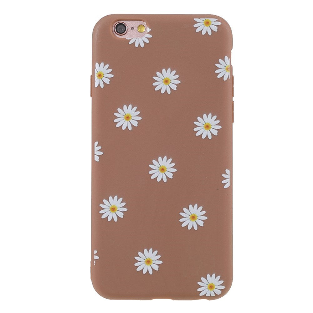 EIDERWOOD iPhone 6 / 6s Fleksibelt Plast Deksel med Blomster - Brown