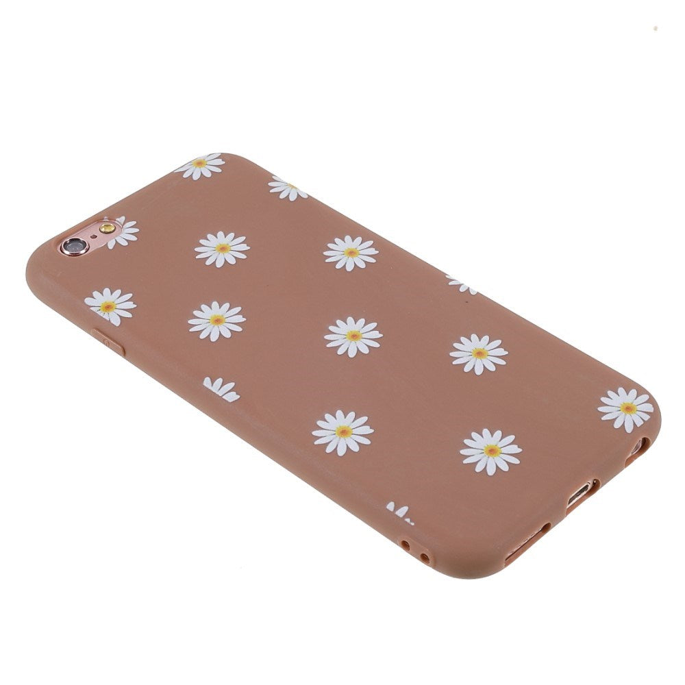 EIDERWOOD iPhone 6 / 6s Fleksibelt Plast Deksel med Blomster - Brown