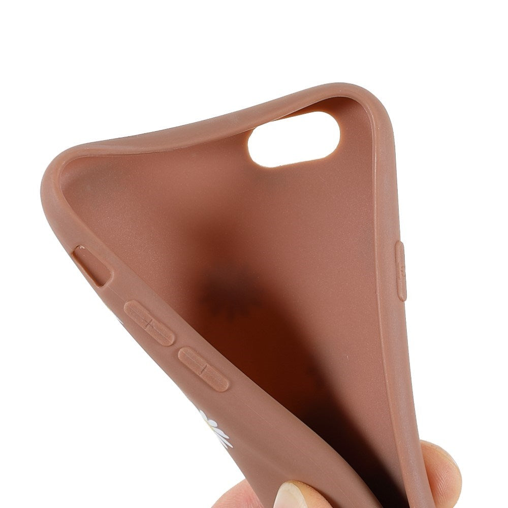 EIDERWOOD iPhone 6 / 6s Fleksibelt Plast Deksel med Blomster - Brown