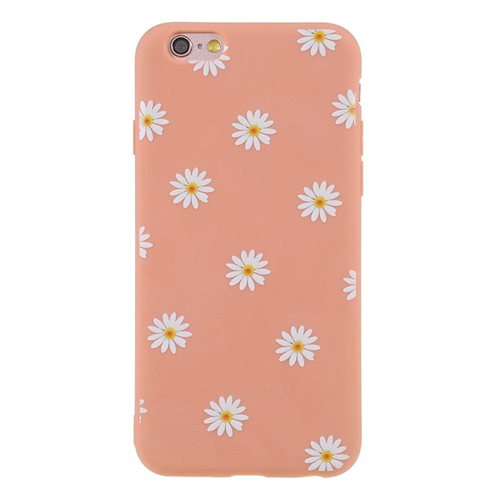 EIDERWOOD iPhone 6 / 6s Fleksibelt Plast Deksel med Blomster - Oransje