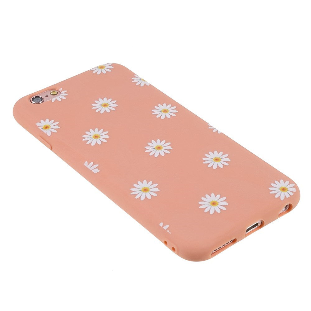 EIDERWOOD iPhone 6 / 6s Fleksibelt Plast Deksel med Blomster - Oransje