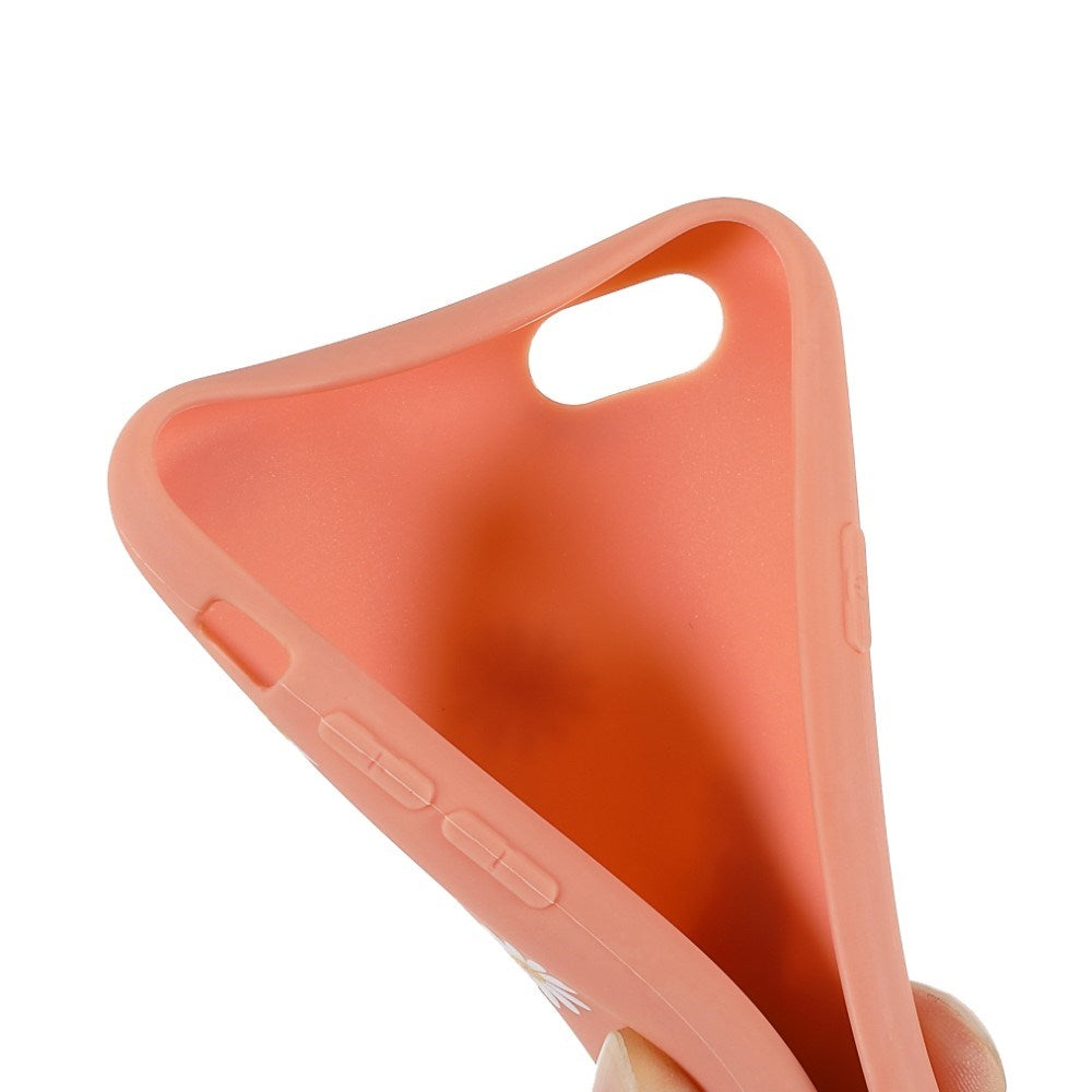 EIDERWOOD iPhone 6 / 6s Fleksibelt Plast Deksel med Blomster - Oransje