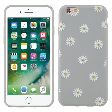 EIDERWOOD iPhone 6 / 6s Fleksibelt Plast Deksel med Blomster - Grå