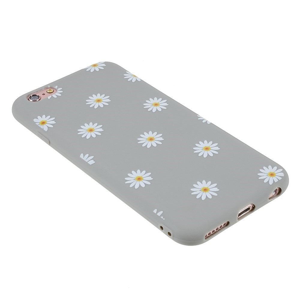 EIDERWOOD iPhone 6 / 6s Fleksibelt Plast Deksel med Blomster - Grå