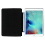 iPad 10,2" (2021 / 2020 / 2019) PU Skinn Flip Deksel med Tri-Folding - Svart