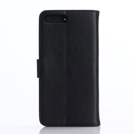 iPhone 8 Plus / 7 Plus Wallet Skinn Etui med Lommebok Svart