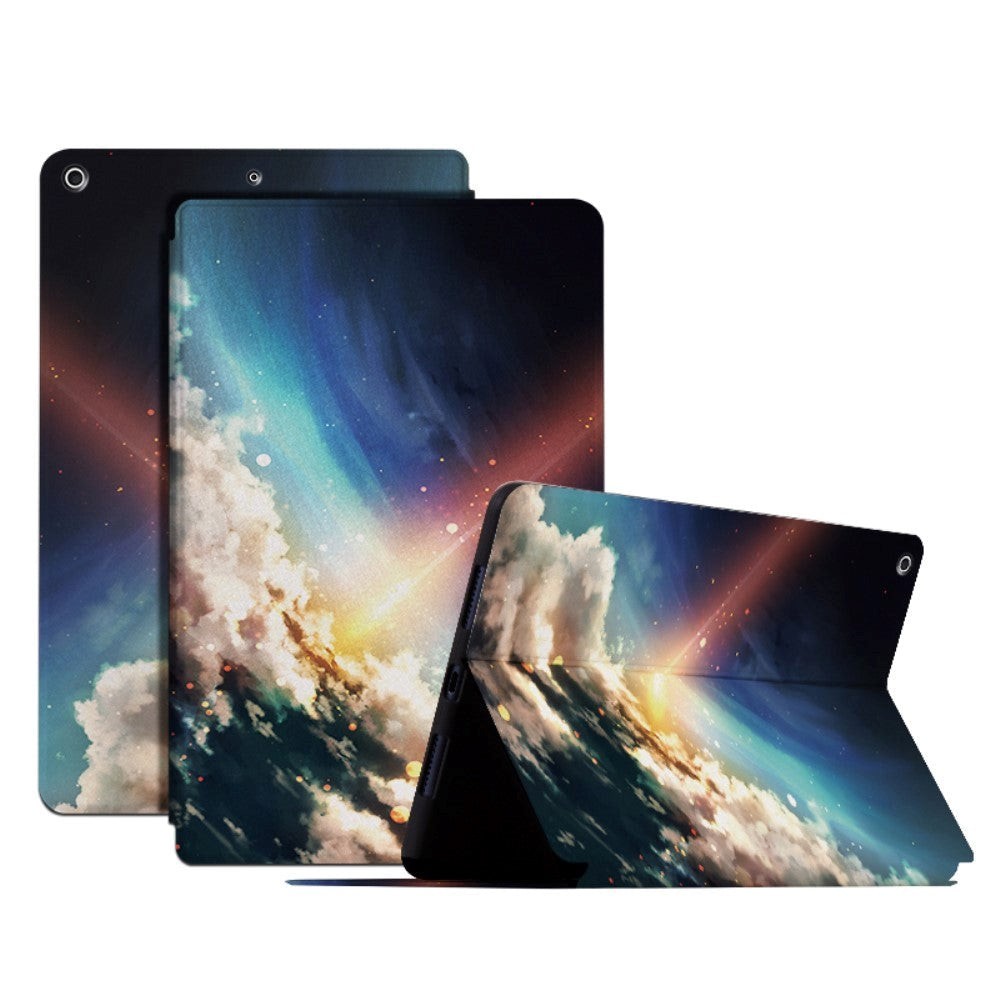 iPad 10,2 "(2021/2020/2019) Tri-Fold Flip Deksel med Stativfunksjon - Stjerneskudd