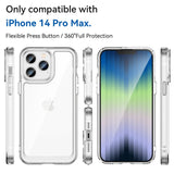 iPhone 14 Pro Max Hybrid Plastdeksel - Gjennomsiktig