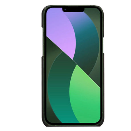 iPhone 14 Kunstskinn Bak Deksel - Svart