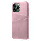 iPhone 14 Pro Kunst Skinn Bakdeksel m. Lommebok - Rose Gold