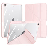 iPad 10.2" (2021 / 2020 / 2019) Kunstskinn / Plast Flip Deksel - DUX DUCIS MAGI Series - Gjennomsiktig / Rosa