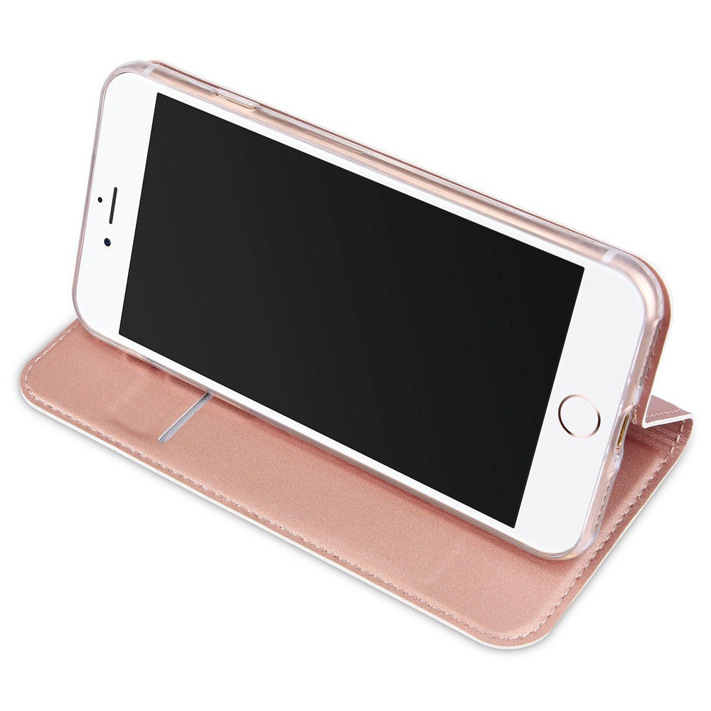 iPhone SE (2022 / 2020) / 8 / 7 DUX DUCIS Skin Pro Series Thin Wallet - Rose Gold