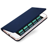 iPhone SE (2022 / 2020) / 8 / 7 DUX DUCIS Skin Pro Series Thin Wallet - Mørkeblå