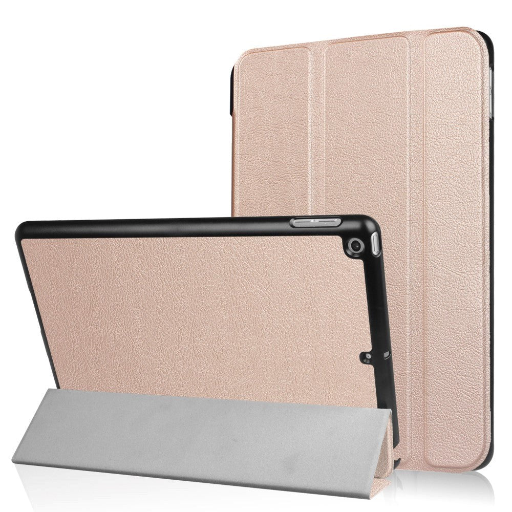 Apple iPad 9.7 2017/2018 Smart Deksel m. Stativ - Rosa/Guld