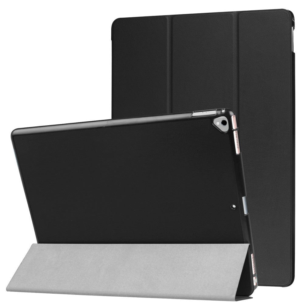 iPad Pro 12.9" (2017) Tri-Fold Skinn Etui Svart