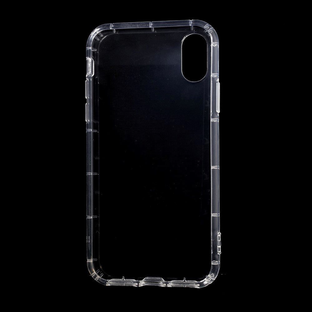 iPhone X/XS TPU Hybrid Anti-Slip Deksel - Gjennomsiktig