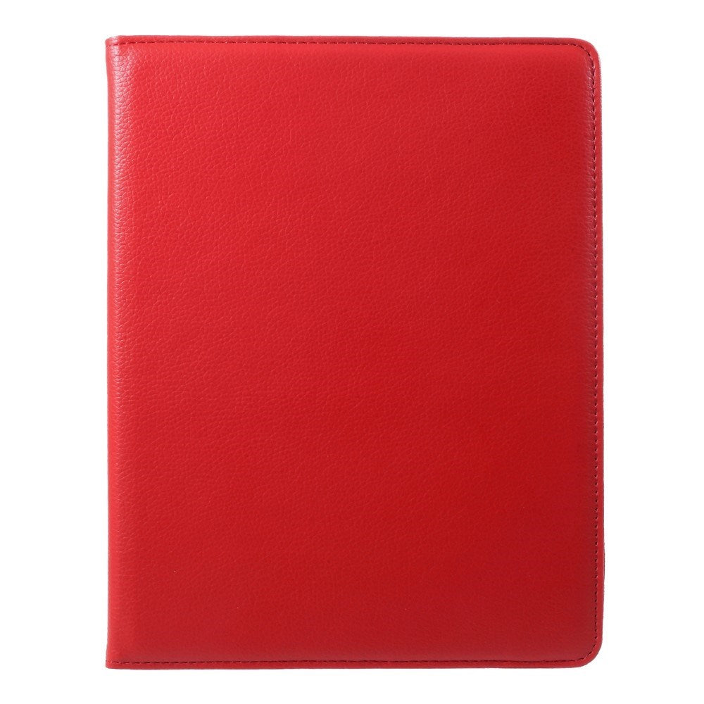 EIDERWOOD iPad 4 / 3 / 2 Kunstskinn Flip Deksel m. Strikk & Roterbar Funksjon - Rød