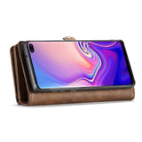 Samsung Galaxy S10+ Plus CASEME Skinn Flip Deksel med Lommebok - Brun