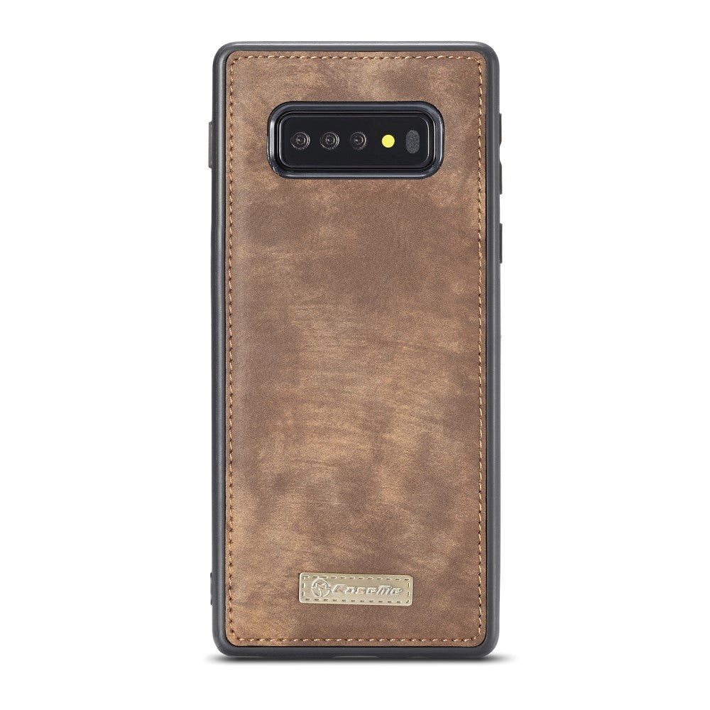 Samsung Galaxy S10+ Plus CASEME Skinn Flip Deksel med Lommebok - Brun