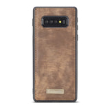 Samsung Galaxy S10+ Plus CASEME Skinn Flip Deksel med Lommebok - Brun