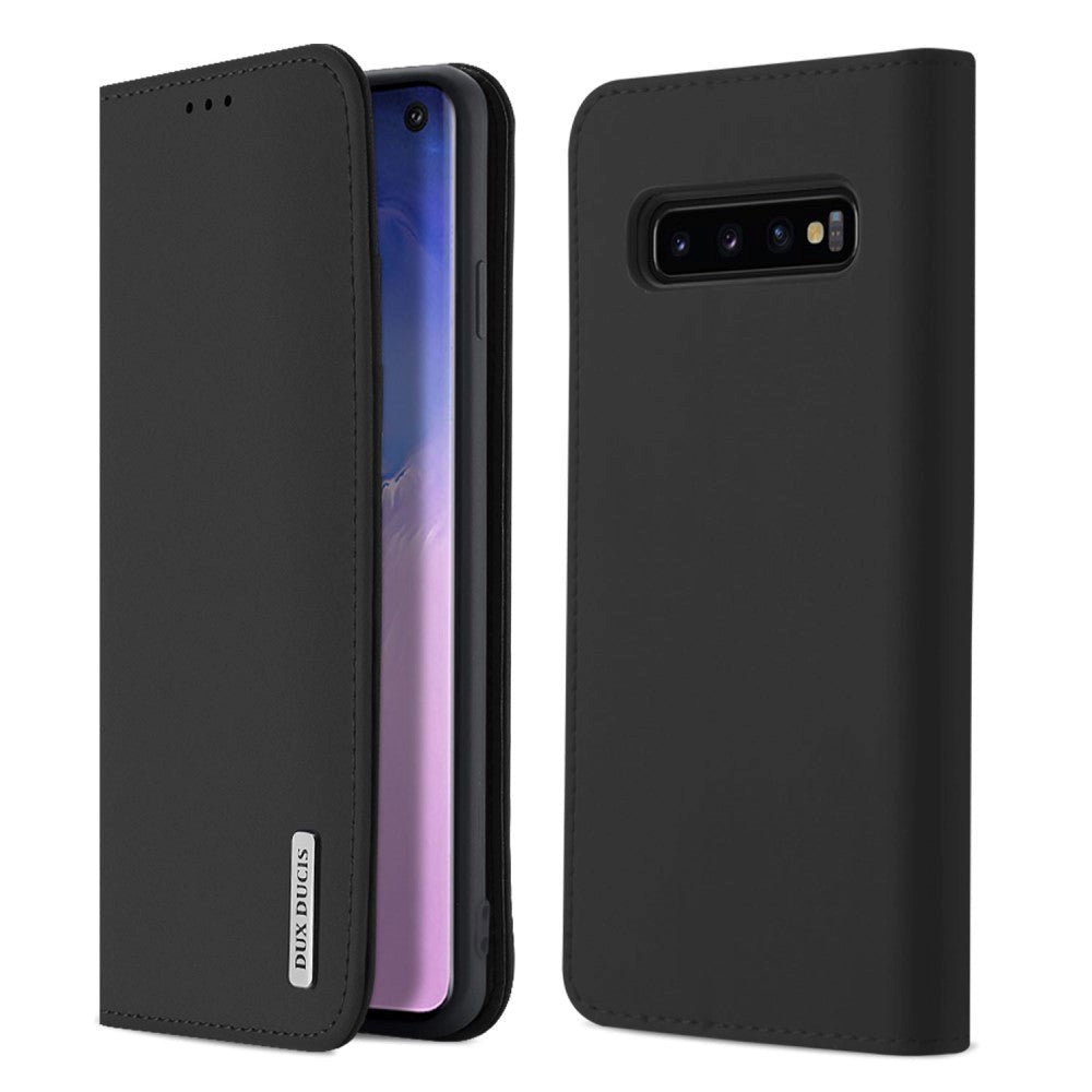 Samsung Galaxy S10 Dux Ducis Wish Series Lommebok Deksel - Svart