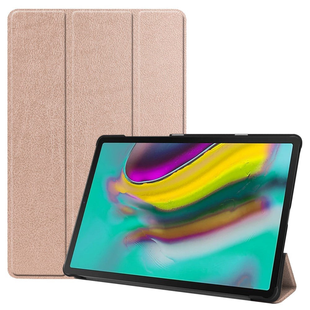 Samsung Galaxy Tab S5e Smart Deksel m. Stativ - Rose Gull