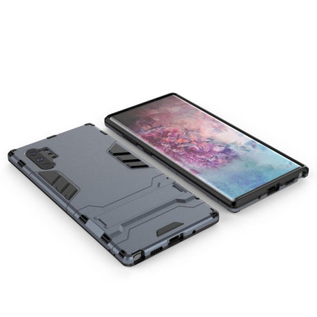 Samsung Galaxy Note 10+ (Plus) Hybrid Håndverker Deksel Med Kickstand - Blå