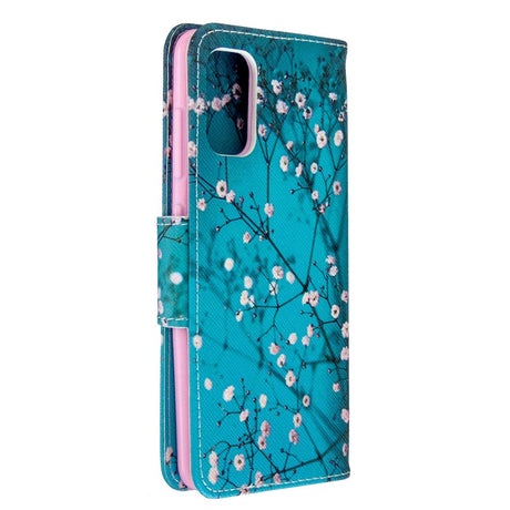 Samsung Galaxy A41 Skinndeksel med Lommebok - Tre med blomster