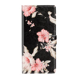 Samsung Galaxy S20 Rosa Flowers Deksel med Lommebok - Svart / Pink