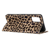 Samsung Galaxy Note 20 Skinndeksel med Lommebok - Leopard