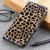 Samsung Galaxy Note 20 Skinndeksel med Lommebok - Leopard