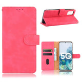 Samsung Galaxy S20 FE / S20 FE (5G) Skinn Flip Deksel med Lommebok - Pink