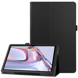Samsung Galaxy Tab A7 10,4" (2022/2020) EIDERWOOD Litchi Nettbrettdeksel med Stativfunksjon - Svart