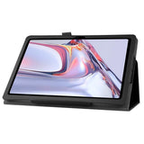 Samsung Galaxy Tab A7 10,4" (2022/2020) EIDERWOOD Litchi Nettbrettdeksel med Stativfunksjon - Svart