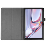 Samsung Galaxy Tab A7 10,4" (2022/2020) EIDERWOOD Litchi Nettbrettdeksel med Stativfunksjon - Svart