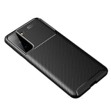 Samsung Galaxy S21 Carbon Fiber Fleksibel Plastdeksel - Svart