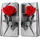 Samsung Galaxy S21 Kunstskinn Flip Deksel med Lommebok - Rose