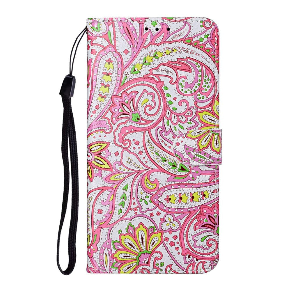 Samsung Galaxy S21+ (Plus) PU Skinndeksel m. Lommebok - Paisley Flower