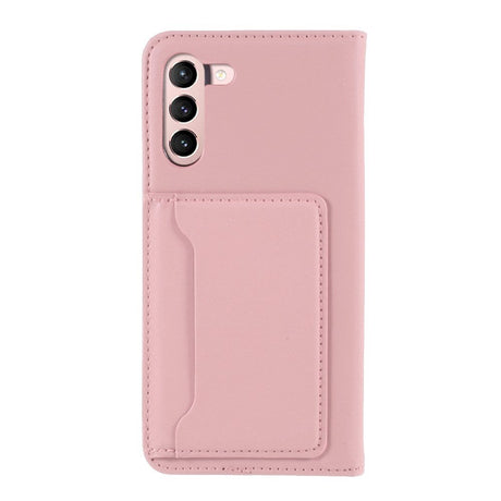 Samsung Galaxy S21 FE (5G) Liquid Silikon Deksel med LommeBok - Rosa