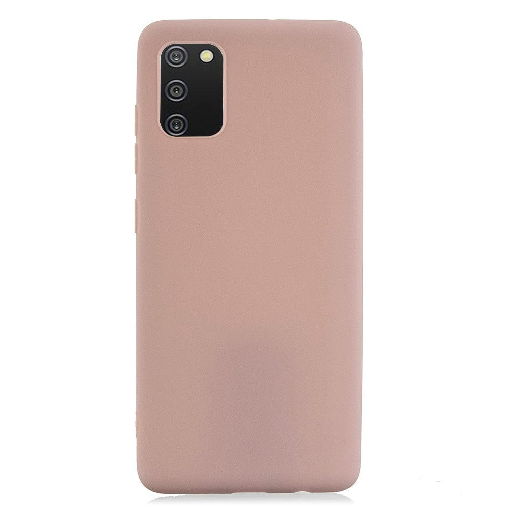 Samsung Galaxy A02s Mat Fleksibel Deksel - Blush Pink
