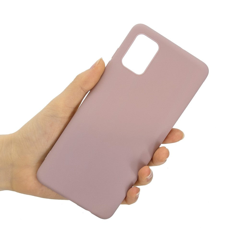 Samsung Galaxy A02s Mat Fleksibel Deksel - Blush Pink
