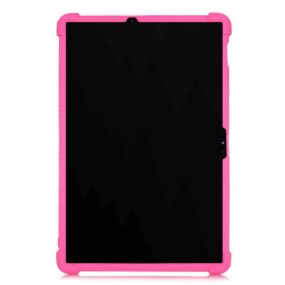 Samsung Galaxy Tab S7 Plus 12.4" Silikon Deksel m. Stativ - Rosa